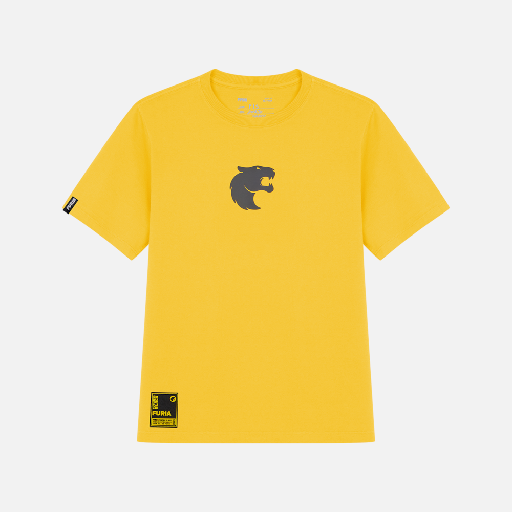 Camiseta Furia Future is Black Pantera Amarela