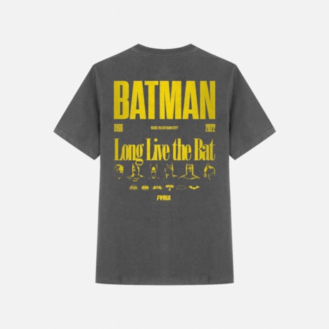 Segunda imagem do produto Camiseta Furia x Batman 85 Long Live The Bat Chumbo