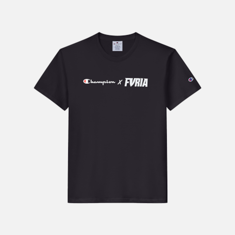 Camiseta Furia x Champion Lockup Preta