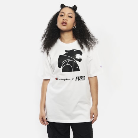 Segunda imagem do produto Camiseta Furia x Champion Mascot Hoodie Off White