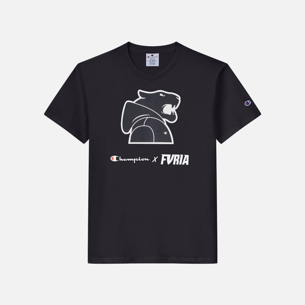 Camiseta Furia x Champion Mascot Hoodie Preta
