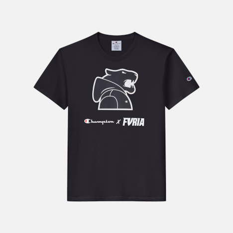 Camiseta Furia x Champion Mascot Hoodie Preta