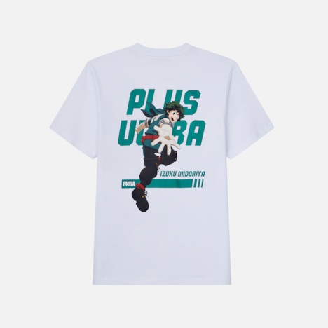 Camiseta My Hero Academia x Furia Izuku Midorya Branca
