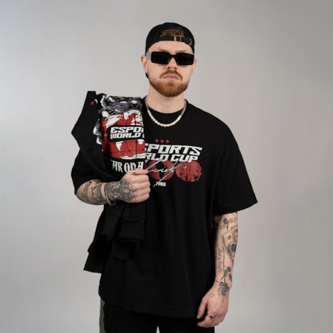 Segunda imagem do produto Camiseta Oversized Furia & EWC Preta