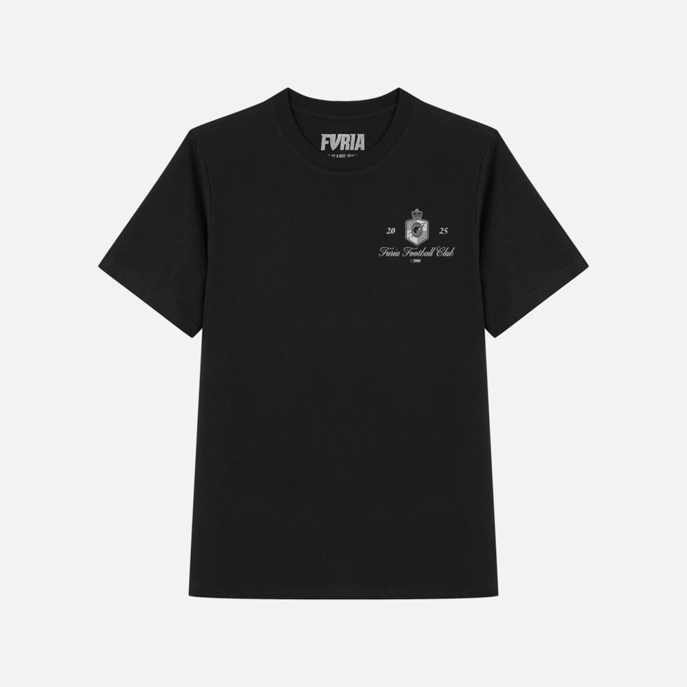 Segunda imagem do produto Camiseta Oversized Furia FC Coat Preta