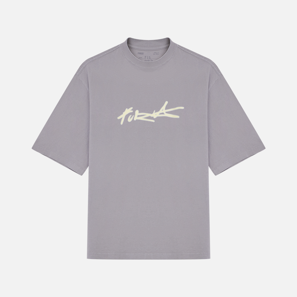 Camiseta Oversized Furia Harder To Kill Cinza