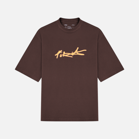 Camiseta Oversized Furia Harder To Kill Marrom