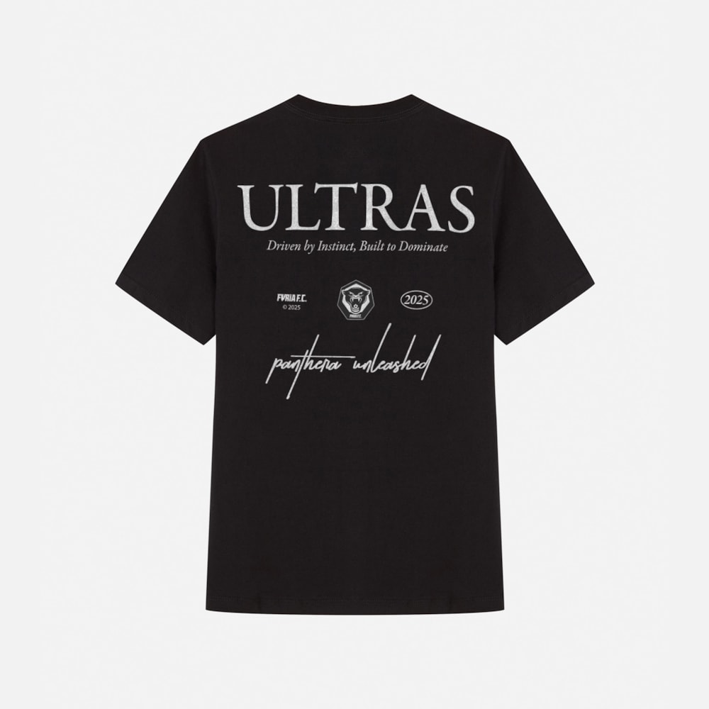 Camiseta Oversized Furia Ultras Preta