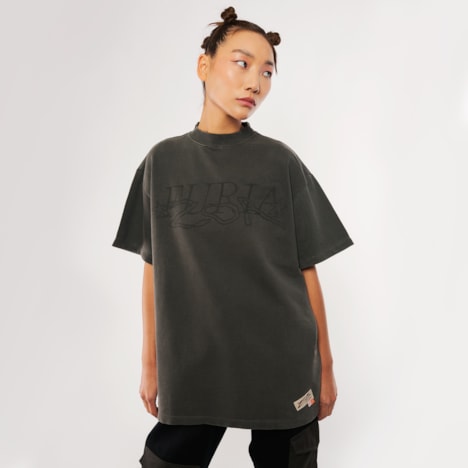 Segunda imagem do produto Camiseta Oversized Furia x Zor Preta Estonada