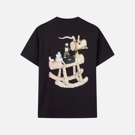 Camiseta Oversized Furia x Zor Woodhorse Preta