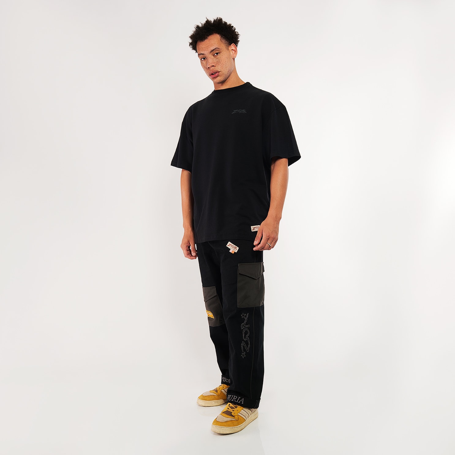 Camiseta Oversized Preta Woodhorse Coleção FURIA X Zor