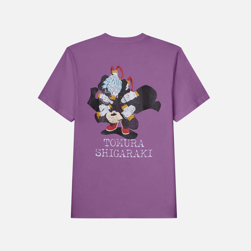 Camiseta Oversized My Hero Academia x Furia Tomura Roxa