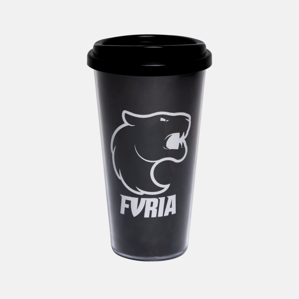 Copo com Tampa Furia Preto