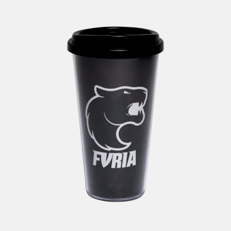 Copo com Tampa Furia Preto