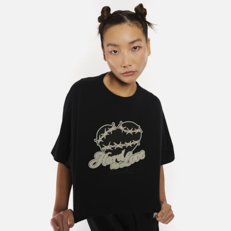Segunda imagem do produto Cropped Furia Hard To Love Preto