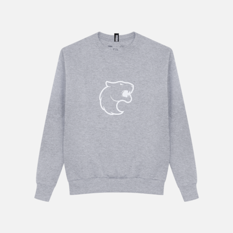 Moletom Careca Furia Classic 2 Cinza Mescla