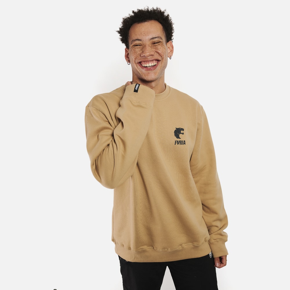 Segunda imagem do produto Moletom Careca Furia Classic Bege