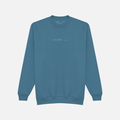 Moletom Careca Furia Hard To Love Azul Petróleo