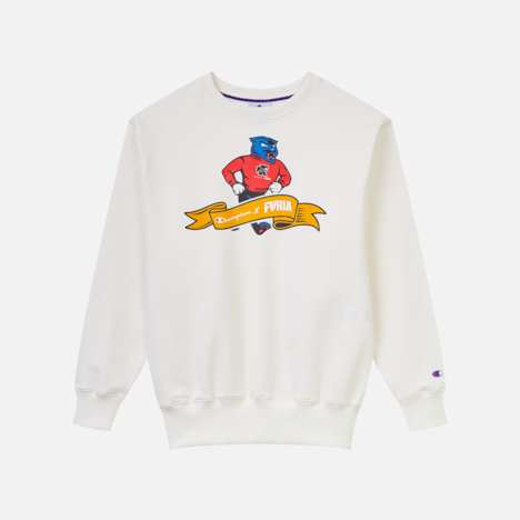 Moletom Careca Furia x Champion Mascot Off White