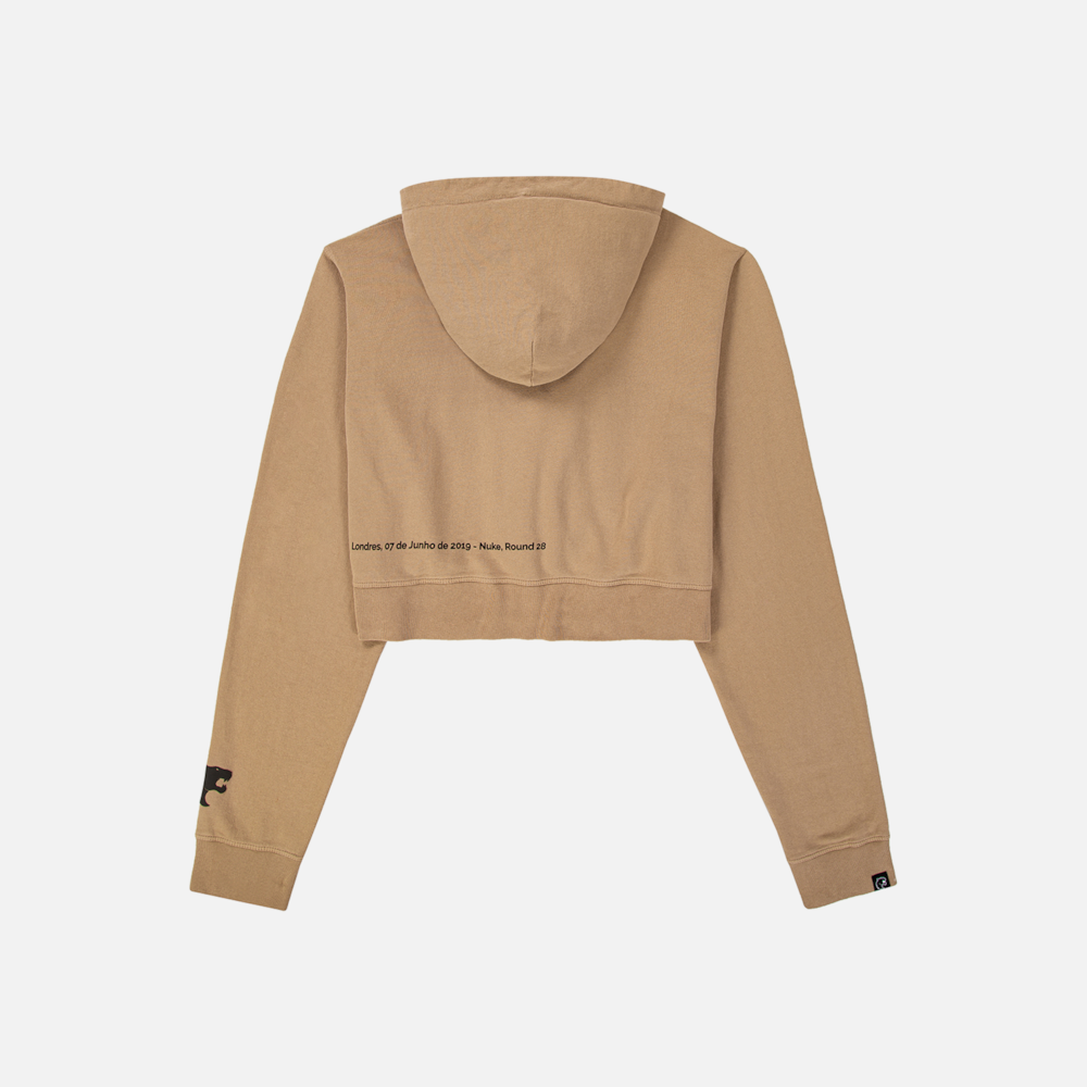 Segunda imagem do produto Moletom Cropped Furia Clutch Bege