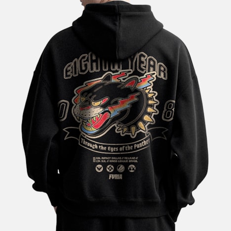 Segunda imagem do produto Moletom Furia 8th Anniversary Preto