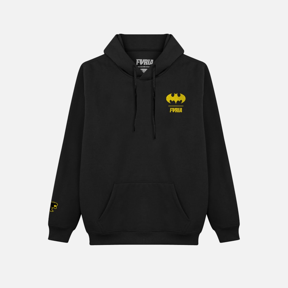 Moletom Furia x Batman 85 Long Live The Bat Preto