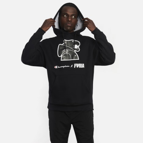 Segunda imagem do produto Moletom Furia x Champion Mascot Hoodie Preto