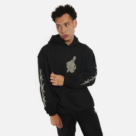 Segunda imagem do produto Moletom Oversized Furia Harder To Kill Preto