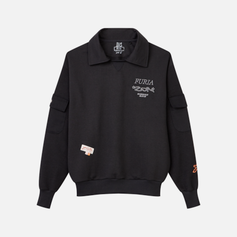 Moletom Polo Furia x Zor Preto